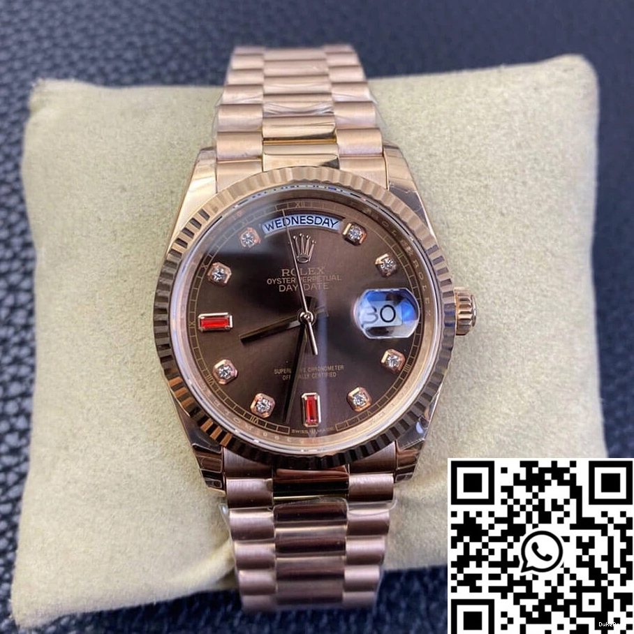 Day Rolex Factory Gold Rose Date EW 118235 0927
